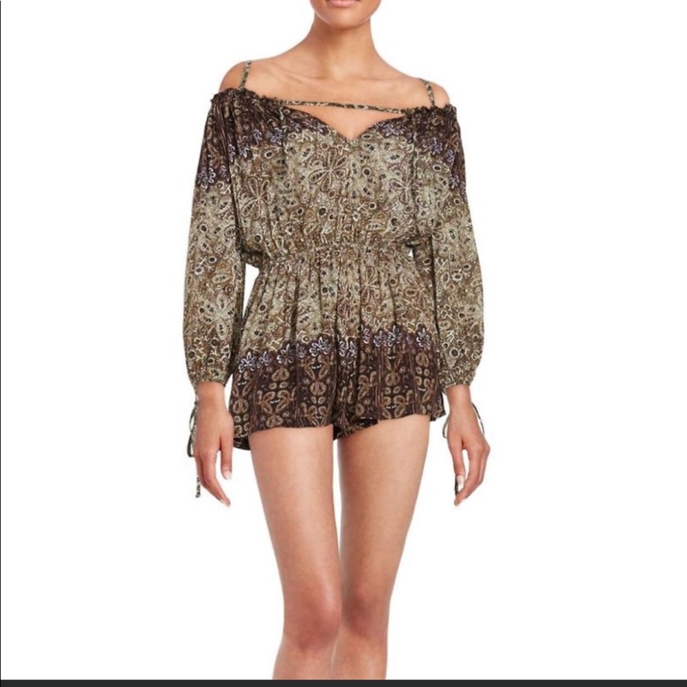 Free People Brown Romper